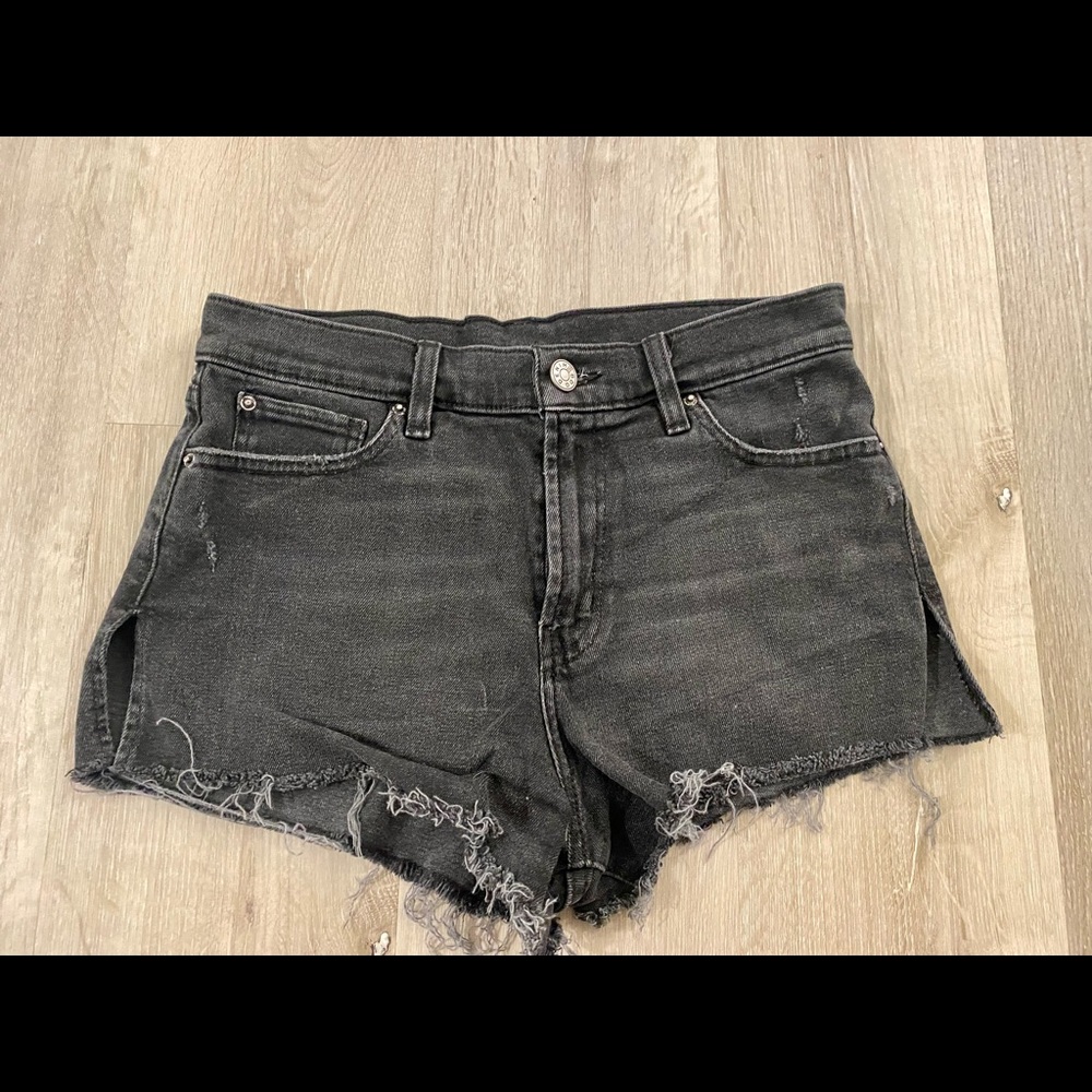 Black Jean Shorts